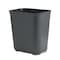 Rubbermaid Commercial 7 gal Rectangular Indoor Metal Can, Black, Open Top, Fiberglass, 14.5 in FG254300BLA - alternate 6